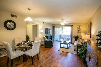 Apts for Rent on Ray Road Chandler AZ with Spacious Dining Area with Faux Wood Flooring